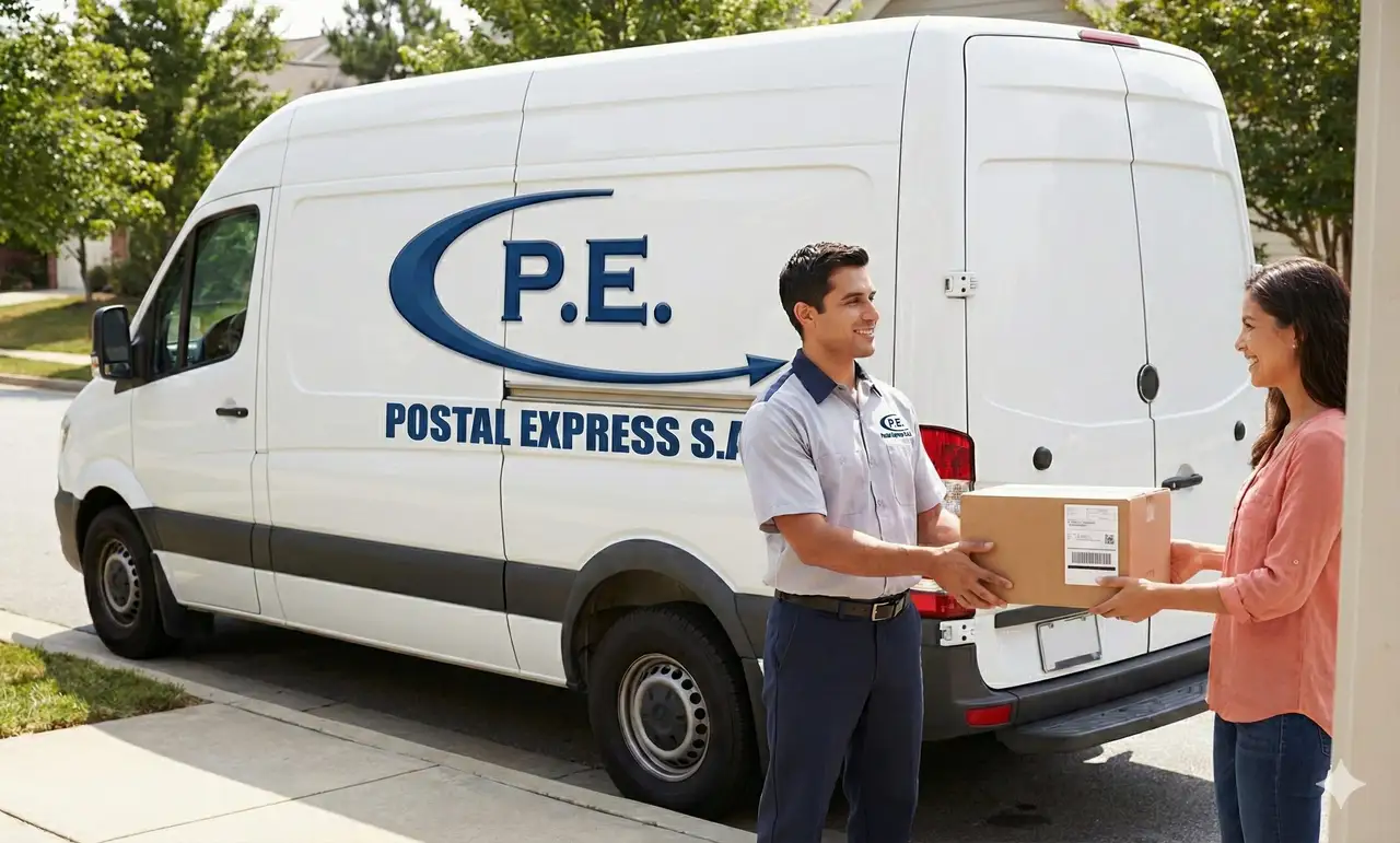 Unidad de reparto en operación logística nocturna